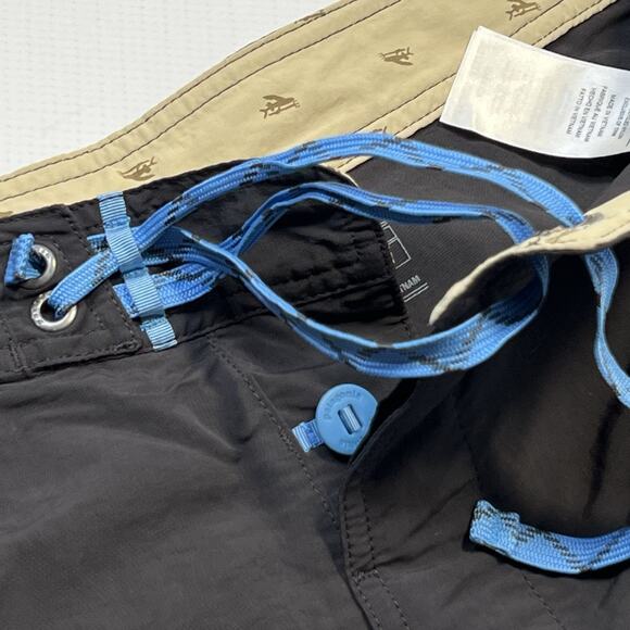 Patagonia Mens Wavefarer Board Shorts Size 40 Gray Blue Nylon Style 86622 - Picture 11 of 12
